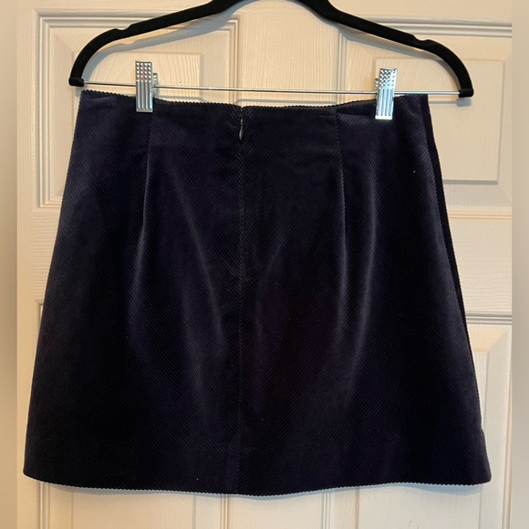 J. Crew Blue Stretch Corduroy Mini Skirt - Picture 3 of 5